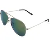 Pilotenbrille - Sonnenbrille - L - goldgrün verspiegelt Produktbild-Vorschau 2