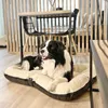 4L Textil ELLA Hundebett Leder Optik Hundekissen Kunstleder Produktbild-Vorschau 4