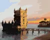 Zuty - Malen nach Zahlen - DER TURM IN LISABON, 40x50 cm, Produktbild-Vorschau 1