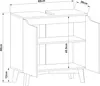 Waschbeckenunterschrank 'Overath' 60x60x30cm Grau Produktbild-Vorschau 3