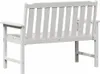 vidaXL Záhradná lavička, biela, 120 x 59 x 88 cm, HDPE Náhľad obrázku produktu 7
