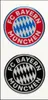 FCB autocollant autocollant voiture écriture 3D football Voir les images du produit 1
