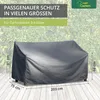 Premium Gartenbank Abdeckung, Größe:203 x 75 x 66/91 cm Produktbild-Vorschau 5