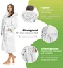 etérea Kuschelfleece Bademantel mit Kapuze – Morgenmantel Produktbild-Vorschau 6