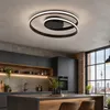 Inteligentna czarna lampa sufitowa LED 50 cm – z pilotem i Podgląd zdjęcia produktu 9