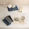 Two separate scenes of kitchen drying mats with dishes and cookware. Náhľad obrázku produktu