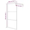 vidaXL Duschwand für Begehbare Dusche Schwarz 100x195 cm Produktbild-Vorschau 8