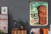 MuchoWow® Wandteppich Wandbehang Maske - Vintage - Tiki Produktbild-Vorschau 5