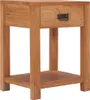 Nachttisch 35x35x50 cm Massivholz Teak Produktbild-Vorschau 1