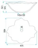 Rea Aufsatzwaschbecken Flower Grey Produktbild-Vorschau 8