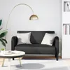 vidaXL Dvojmiestna pohovka čierna 110 cm Imitácia kože Náhľad obrázku produktu 2