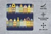 MuchoWow® Mauspad Mousepad Muster - Häuser - Gebäude 20x20 Produktbild-Vorschau 2