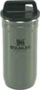 A green Stanley thermos with a black lid and handle. Produktbild-Vorschau