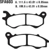 Pastiglie freno EBC HH SFA603 mescola sinterizzata Anteprima dell’immagine prodotto 5