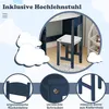 Zestaw biurek dla dzieci COSTWAY, drewniane biurko szkolne, Podgląd zdjęcia produktu 7