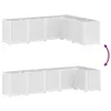 Weiß Pflanzkübel Weiß 160x120x53 cm PP Beete Beete Produktbild-Vorschau 7