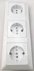 ChiliTec 22932 MILOS Set 3 Steckdosen + 3-fach Rahmen 250V/ Produktbild-Vorschau 4