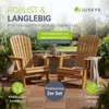 Juskys® 2er Set Liegestuhl Korfu Natur Akazienholz klappbar Produktbild-Vorschau 2