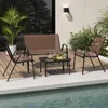 COSTWAY Set 4 pezzi di mobili da giardino, mobili da Anteprima dell’immagine prodotto 2