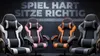 Gaming-Stuhl ergonomisch, Lendenstütze, Kunstleder, bequem, Produktbild-Vorschau 5