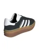 A side view of a black Adidas Gazelle Bold sneaker with a thick brown platform sole. Anteprima dell’immagine prodotto