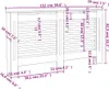 vidaXL Panele grzejnikowe 152x19x81,5 cm MDF Podgląd zdjęcia produktu 8