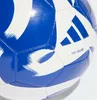 Close-up view of a blue and white soccer ball. Náhled obrázku produktu