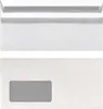 Two views of a white envelope with a window. Produktbild-Vorschau