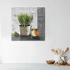 Leinwandbild Rosmarin für die Küche 40x40 Feeby Grau bild Produktbild-Vorschau 2