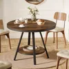 A round dining table with chairs in a dining room setting. Produktbild-Vorschau