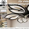 Schwarzer Moderner Deckenventilator mit Beleuchtung Ø65 cm, Produktbild-Vorschau 7