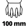 A graphic illustration of a hand holding something, with text indicating a measurement. Náhled obrázku produktu