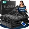 ELONEO Coperta ponderata in pile e sherpa, coperta Anteprima dell’immagine prodotto 1