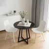 Stół okrągły 80 cm do salonu jadalni czarny blat nowoczesny Podgląd zdjęcia produktu 14