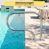 COSTWAY Pool Handlauf 82,5x5cm, Einstiegshilfe 304 Produktbild-Vorschau 7