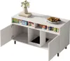 Katzentoiletten Schrank 120x50x66 cm Weiss Mit Produktbild-Vorschau 3