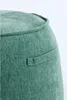 Pouf SIBIU rond en tissu vert – Ø50x40 cm Voir les images du produit 3