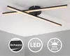 IMPTS LED Deckenleuchte 11W Modern Deckenlampe Schwarz mit Produktbild-Vorschau 1