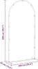 Trouwrand Wit 100 x 39 x 200 cm Staal Productafbeelding-voorbeeld 9