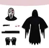 Halloween kostuum, schreeuwende zeemansgrim, horror, zwart, Productafbeelding-voorbeeld 2