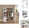 vidaXL Bücherregal/Raumteiler Weiß 80x24x96 cm Produktbild-Vorschau 1