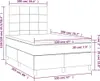 Boxspringbett mit Matratze Dunkelbraun 120x200 cm Stoff Produktbild-Vorschau 5