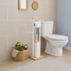 Juego de baño de bambú con soporte para papel higiénico y Vista previa de la imagen del producto 2