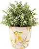 Clayre & Eef Blumentopf Ø 13x12 cm Gelb Keramik Zitrone Produktbild-Vorschau 2