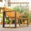Outsunny Gartenbank 2-Sitzer Wetterfest Holzbank mit Produktbild-Vorschau 5
