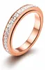 Anti Stress Ring gold oder silber mit Edelsteinen Rosé US Produktbild-Vorschau 6