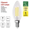 LED Lampe Filament Candle A CLASS/ E14 / 3,8 W (60 W) / 806 lm / Warmweiß Productafbeelding-voorbeeld