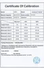 A certificate of calibration for a torque wrench. Anteprima dell’immagine prodotto