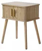 CALICOSY - Table de Chevet Vintage 2 Portes Coulissantes Voir les images du produit 8
