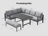 MeXo Gartenlounge Set Aluminium 5-teilig, L-Form Sofa mit Produktbild-Vorschau 6